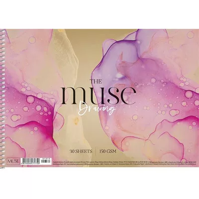 Vázlatfüzet, spirál, A4, 150 g, 30 lap, SHKOLYARYK "Drawing Muse" 1 db