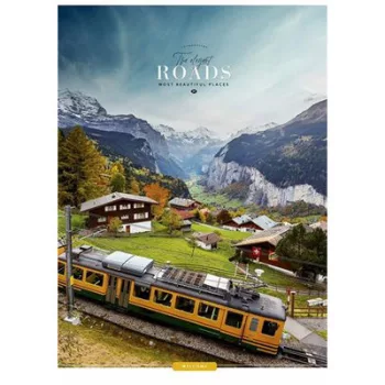   Füzet, tűzött, A4, kockás, 40 lap, SHKOLYARYK "The Elegant Roads", vegyes 1 db