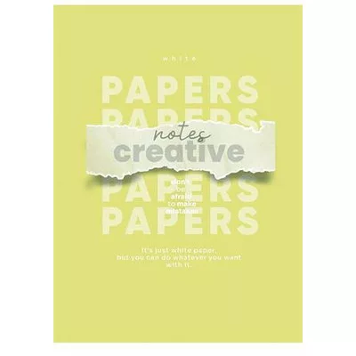 Füzet, tűzött, A4, kockás, 80 lap, SHKOLYARYK "Notes Creative", vegyes 1 db