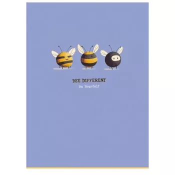   Füzet, tűzött, A4, vonalas, 80 lap, SHKOLYARYK "Bee Different", vegyes 1 db