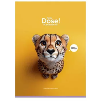  Füzet, tűzött, A4, vonalas, 80 lap, SHKOLYARYK "Daily Dose", vegyes 1 db