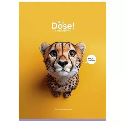 Füzet, tűzött, A4, vonalas, 80 lap, SHKOLYARYK "Daily Dose", vegyes 1 db