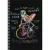 Spirálfüzet, A5, kockás, 80 lap, SHKOLYARYK " Skate board", vegyes