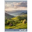 Spirálfüzet, A4+, kockás, 80 lap, SHKOLYARYK "Travel", vegyes 1 db
