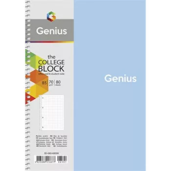  Spirálfüzet, B5, kockás, 80 lap, SHKOLYARYK "Genius", vegyes 1 db