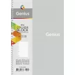Spirálfüzet, B5, kockás, 80 lap, SHKOLYARYK "Genius", vegyes 1 db
