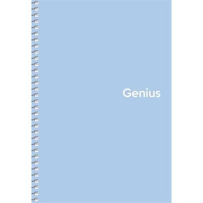 Spirálfüzet, A5, kockás, 80 lap, PP borító, SHKOLYARYK "Genius Pastel", vegyes