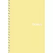 Spirálfüzet, A5, kockás, 80 lap, PP borító, SHKOLYARYK "Genius Pastel", vegyes