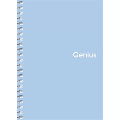 Spirálfüzet, A6, kockás, 80 lap, PP borító, SHKOLYARYK "Genius Pastel", vegyes 1 db
