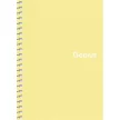 Spirálfüzet, A6, kockás, 80 lap, PP borító, SHKOLYARYK "Genius Pastel", vegyes 1 db