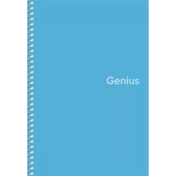   Spirálfüzet, A5, kockás, 80 lap, PP borító, SHKOLYARYK "Genius", vegyes