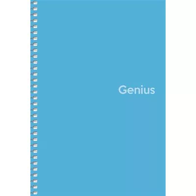 Spirálfüzet, A5, kockás, 80 lap, PP borító, SHKOLYARYK "Genius", vegyes