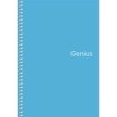 Spirálfüzet, A5, kockás, 80 lap, PP borító, SHKOLYARYK "Genius", vegyes