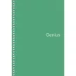 Spirálfüzet, A5, kockás, 80 lap, PP borító, SHKOLYARYK "Genius", vegyes