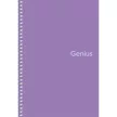 Spirálfüzet, A5, kockás, 80 lap, PP borító, SHKOLYARYK "Genius", vegyes