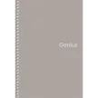 Spirálfüzet, A5, kockás, 80 lap, PP borító, SHKOLYARYK "Genius", vegyes
