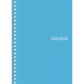   Spirálfüzet, A6, kockás, 80 lap, PP borító, SHKOLYARYK "Genius", vegyes 1 db