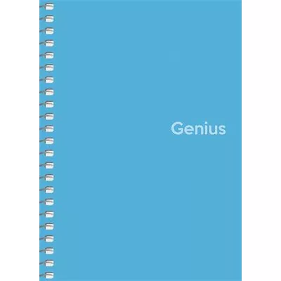 Spirálfüzet, A6, kockás, 80 lap, PP borító, SHKOLYARYK "Genius", vegyes 1 db