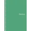 Spirálfüzet, A6, kockás, 80 lap, PP borító, SHKOLYARYK "Genius", vegyes 1 db
