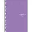 Spirálfüzet, A6, kockás, 80 lap, PP borító, SHKOLYARYK "Genius", vegyes 1 db