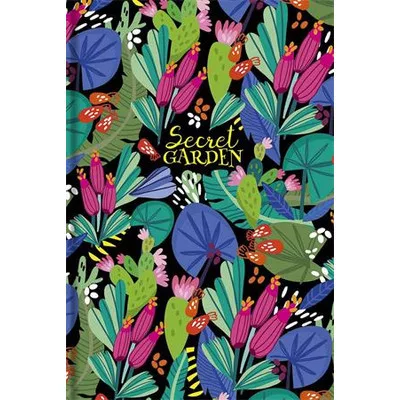 Jegyzetfüzet, A5, vonalas, 80 lap, SHKOLYARYK "Secret Garden", vegyes 1 db