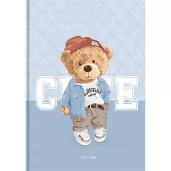   Jegyzetfüzet, A4, kockás, 80 lap, keményfedeles, SHKOLYARYK "Cute" 1 db