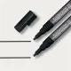 Folyékony krétamarker, kúpos hegy, 1-2 mm SIGEL, fekete 2 db