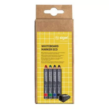   Táblamarker készlet, 1-5 mm, kúpos, SIGEL, 4 különböző szín 4 db