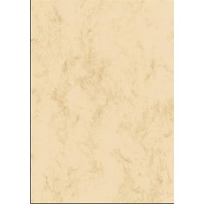 Előnyomott papír, kétoldalas, A4, 200 g, SIGEL, bézs, márványos