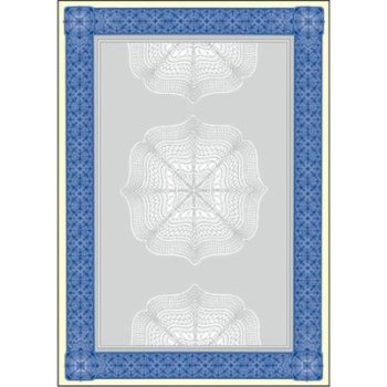   Előnyomott papír, A4, 185 g, SIGEL "Oklevél", kék