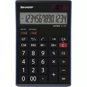   Számológép, asztali, 14 számjegy, SHARP "EL-145TBL" 1 db