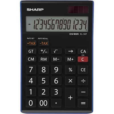 Számológép, asztali, 14 számjegy, SHARP "EL-145TBL" 1 db