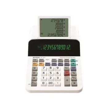   Számológép, segédkijelzős asztali, 12 számjegy, SHARP "EL-1501" 1 db