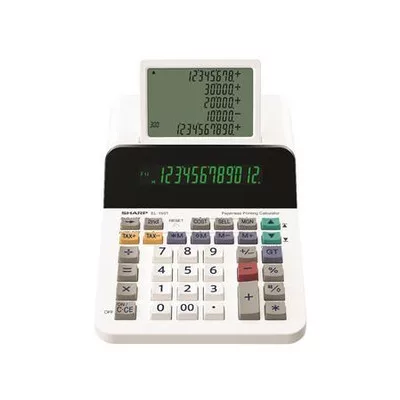 Számológép, segédkijelzős asztali, 12 számjegy, SHARP "EL-1501" 1 db