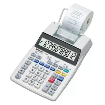   Számológép, szalagos, 12 számjegy, 2 színű nyomtató, SHARP "EL-1750V" 1 db