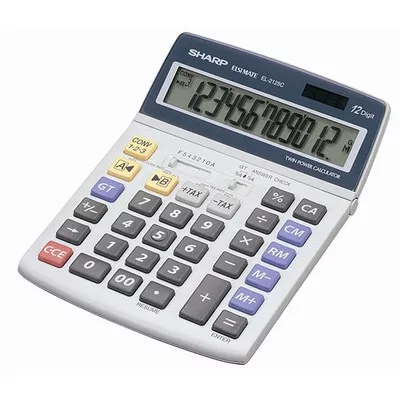 Számológép, asztali, 12 számjegy, SHARP "EL-2125C" 1 db