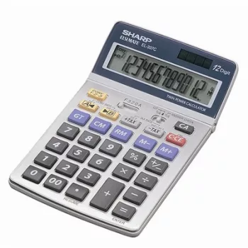   Számológép, asztali, 12 számjegy, SHARP "EL-337" 1 db