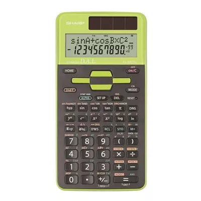Számológép, tudományos, 273 funkció, SHARP "EL-531", zöld 1 db