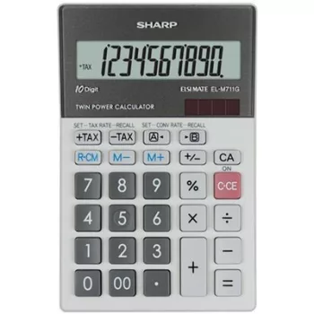   Számológép, asztali, 10 számjegy, SHARP "EL-M711G" 1 db
