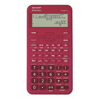 Számológép, tudományos, 420 funkció, SHARP "EL-W531TL", meggypiros 1 db
