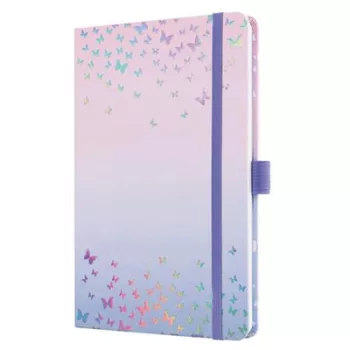   Naptár, A5, heti, 2027, kemény borító, SIGEL "Jolie", Butterfly Confetti Candy 1 db