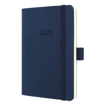   Naptár, A6, heti, 2026, puha borító, SIGEL "Conceptum", éjkék 1 db