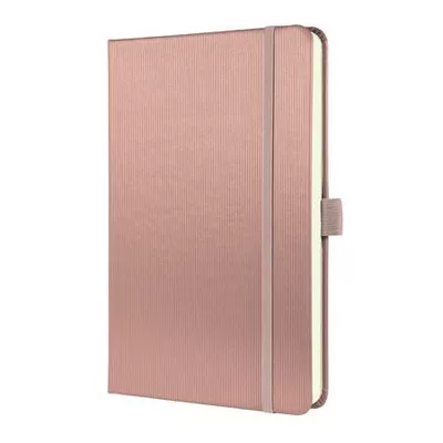 Jegyzetfüzet, exkluzív, A5, vonalas, 97 lap, keményfedeles, SIGEL "Conceptum", pink metál 1 db