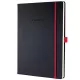 Jegyzetfüzet, exkluzív, A4, vonalas, 97 lap, keményfedeles, SIGEL "Conceptum Red Edition", fekete-piros 1 db