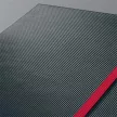 Jegyzetfüzet, exkluzív, A5, kockás, 97 lap, keményfedeles, SIGEL "Conceptum Red Edition", fekete-piros