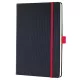 Jegyzetfüzet, exkluzív, A5, vonalas, 97 lap, keményfedeles, SIGEL "Conceptum Red Edition", fekete-piros 1 db