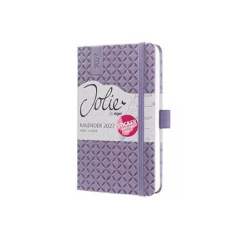   Naptár, A6, heti, 2027, kemény borító, SIGEL "Jolie",  Lavender Purple 1 db