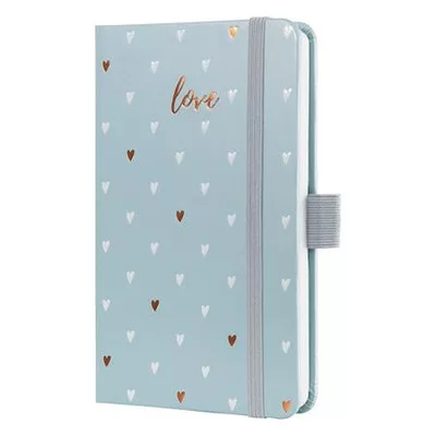 Naptár, A6, heti, 2026, kemény borító, SIGEL "Jolie", Grey love 1 db