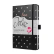 Naptár, A5, heti, 2026, kemény borító, SIGEL "Jolie", Dark love 1 db