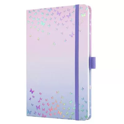 Naptár, A5, heti, 2026, kemény borító, SIGEL "Jolie", Butterfly Confetti Candy 1 db